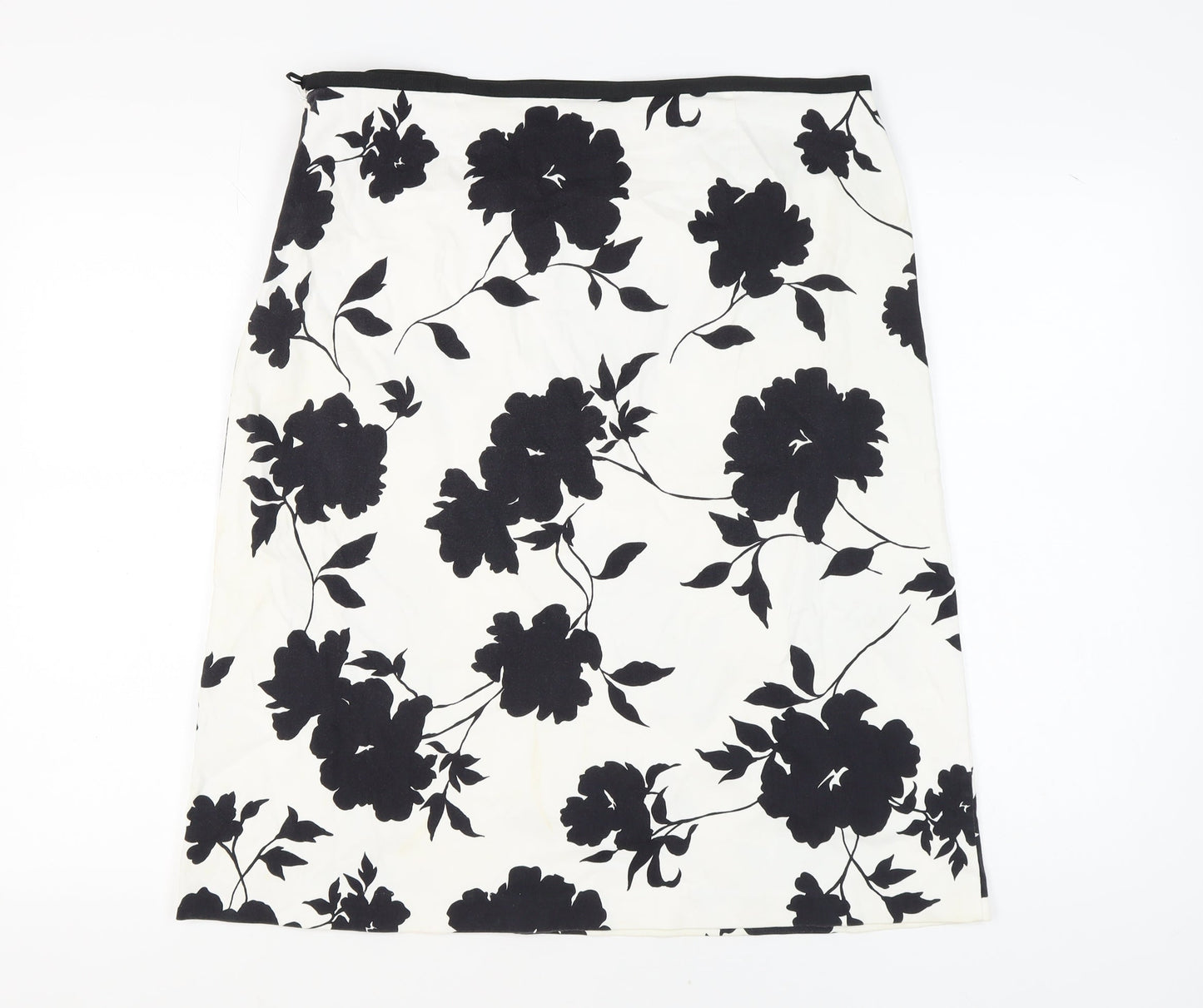 Principles Women's Floral Pencil Skirt Black Size 18