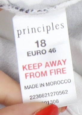 Principles Women's Floral Pencil Skirt Black Size 18