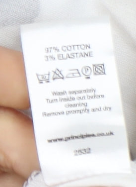 Principles Women's Floral Pencil Skirt Black Size 18