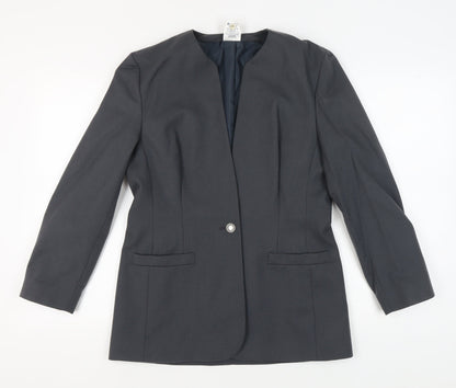 Womens UK Size 14 Alexon Regular Black Blazer