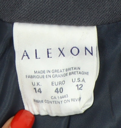 Womens UK Size 14 Alexon Regular Black Blazer