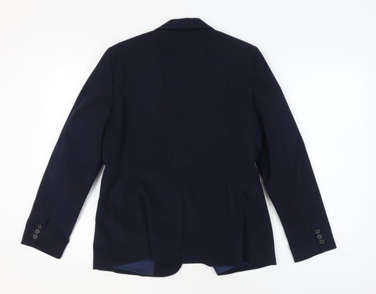 Jigsaw Women's Blue Blazer Size 12 Long Sleeve