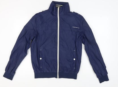Mens UK Size L JACK & JONES Blue Basic Jacket
