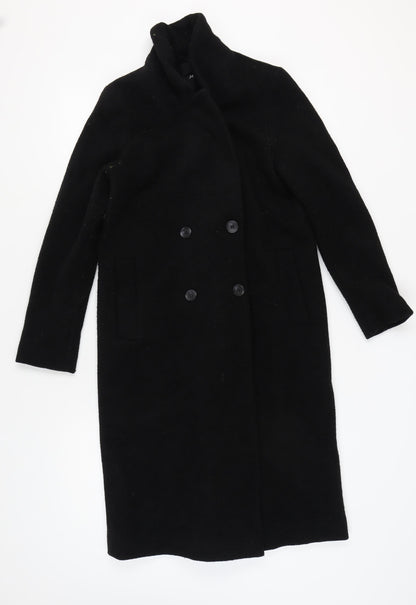Womens UK Size S Monki Black Overcoat