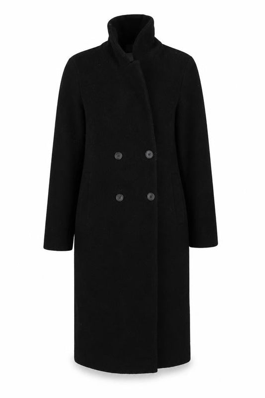 Womens UK Size S Monki Black Overcoat