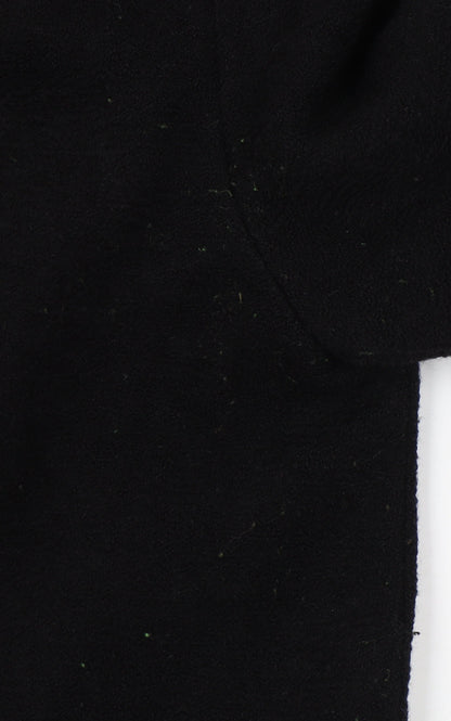 Womens UK Size S Monki Black Overcoat