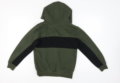 Fila Boys Green Hoodie 12-13 Years Pullover Casual
