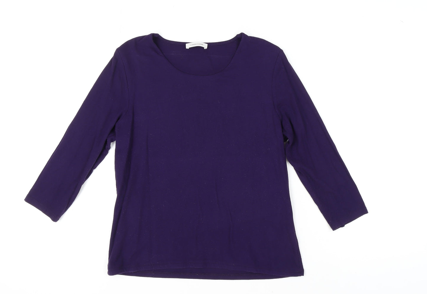 Womens UK Size S Windsmoor Purple Basic T-Shirt