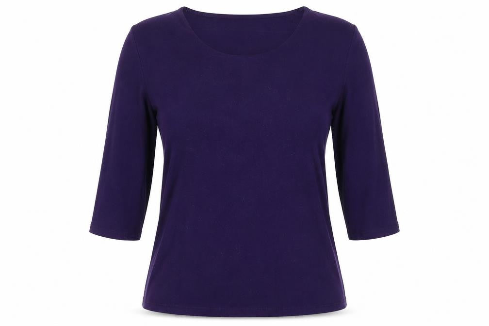 Womens UK Size S Windsmoor Purple Basic T-Shirt