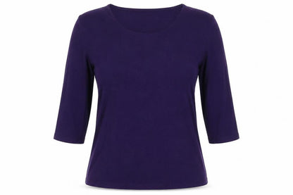 Womens UK Size S Windsmoor Purple Basic T-Shirt