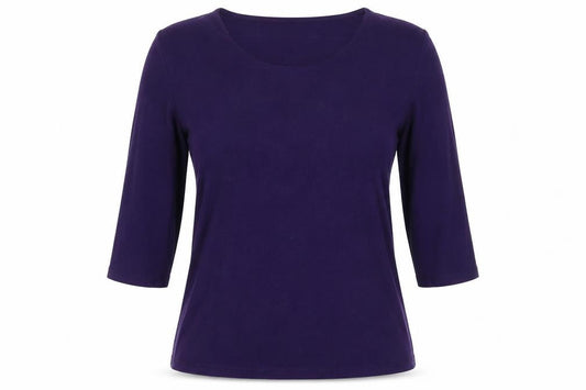 Womens UK Size S Windsmoor Purple Basic T-Shirt