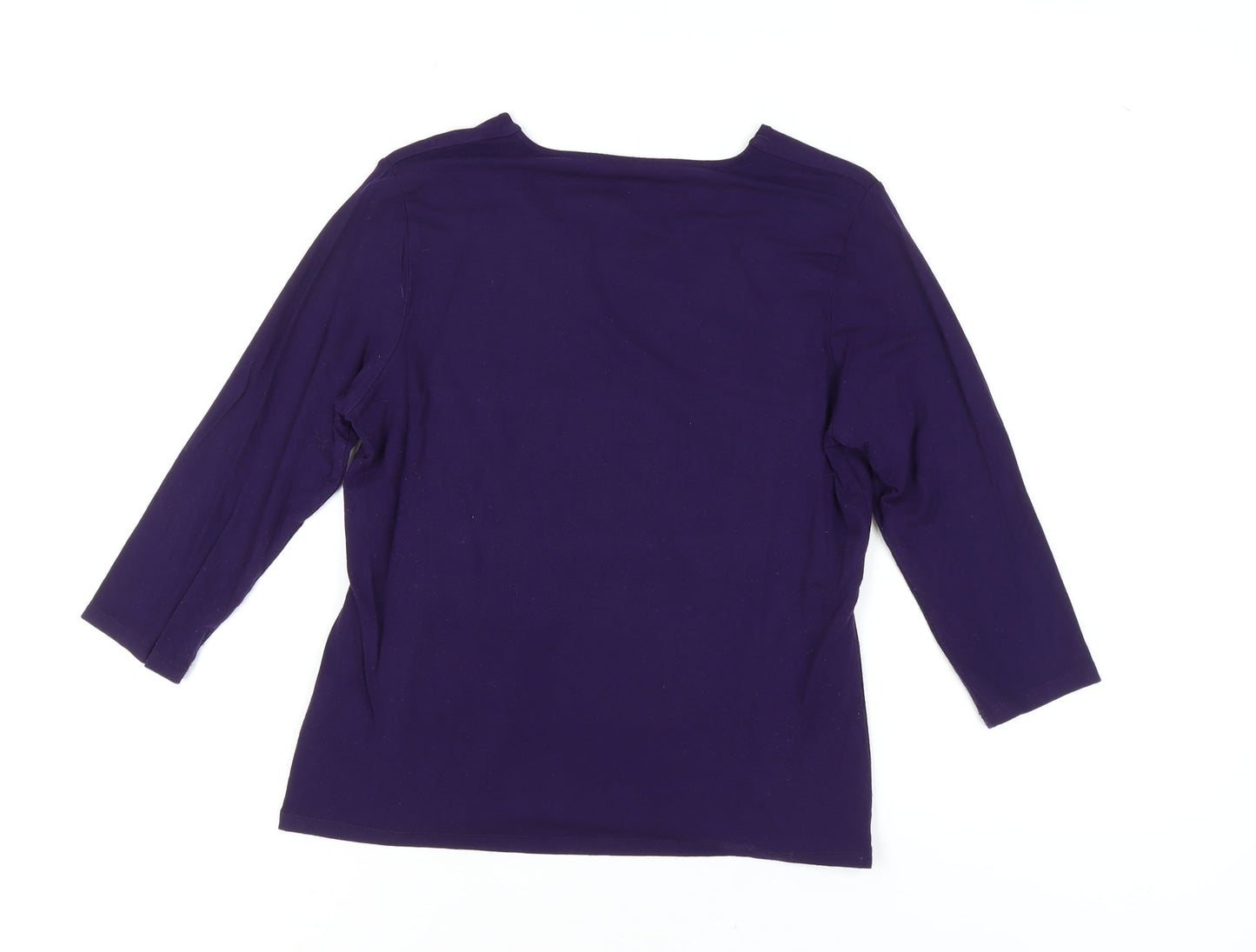 Womens UK Size S Windsmoor Purple Basic T-Shirt