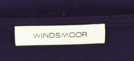 Womens UK Size S Windsmoor Purple Basic T-Shirt