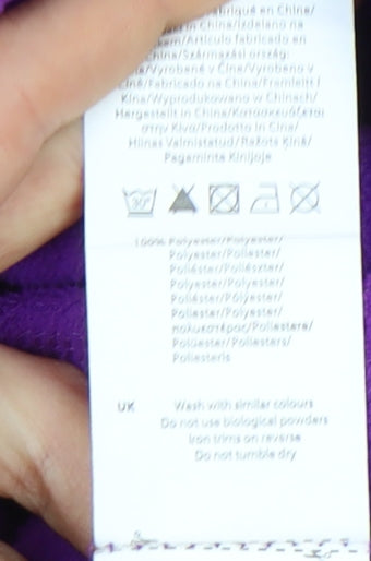 Gelert Women's Purple Cowl Neck Sweatshirt Size 8