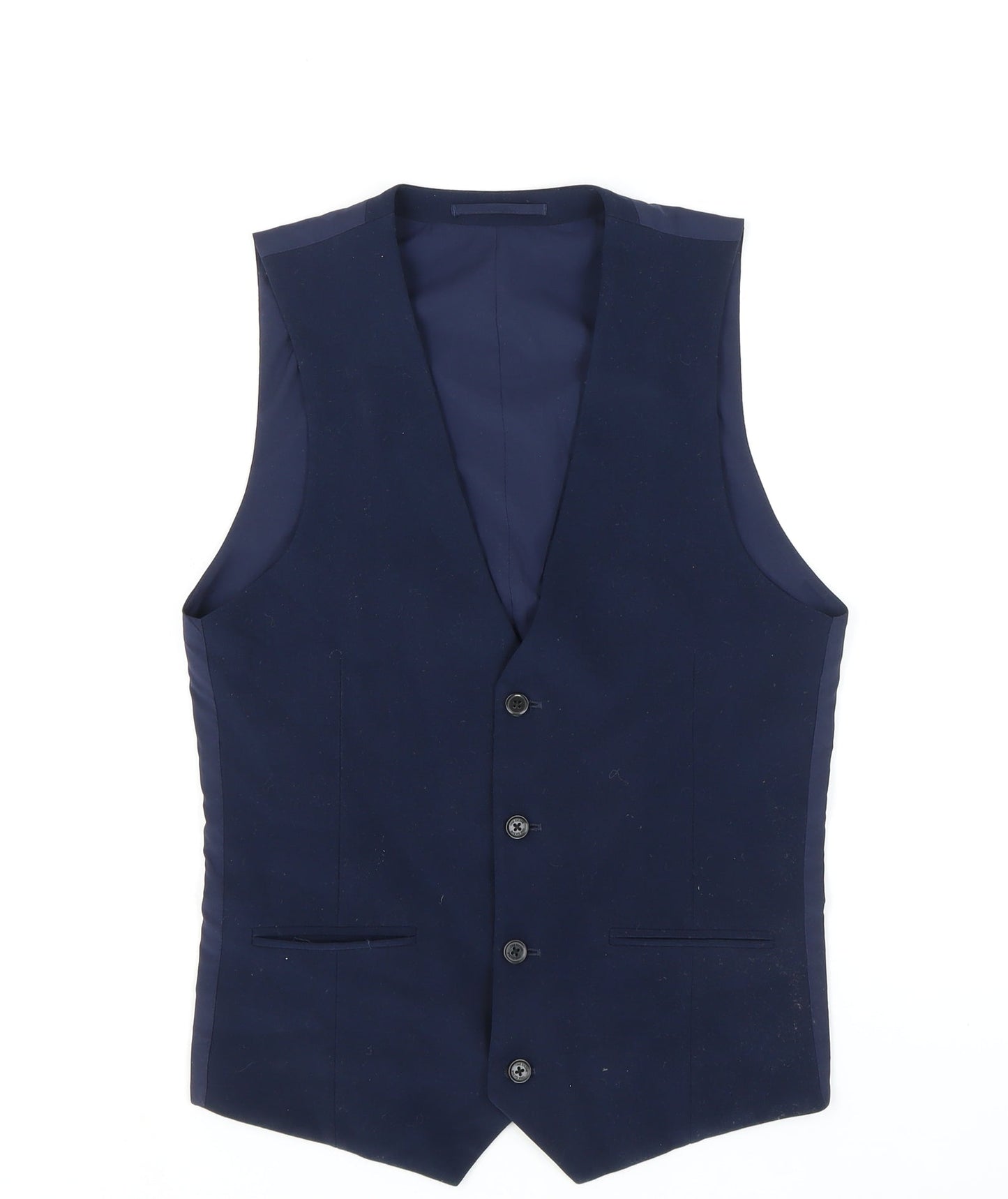 Mens UK Size 34 ONE SIX 5IVE Regular Blue Suit Waistcoat
