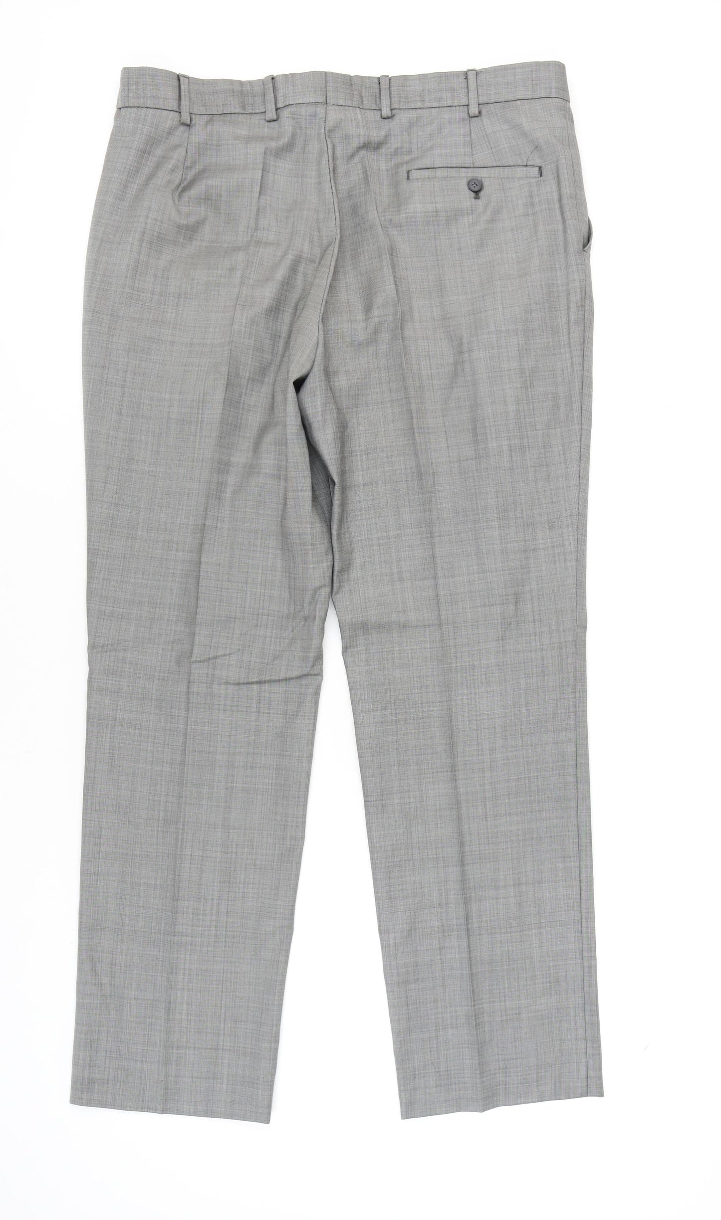 Jeff Banks Men's Grey Dress Pants 38in Waist Regular Fit