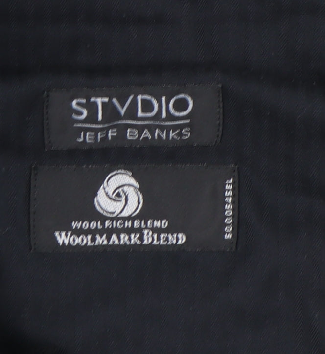 Jeff Banks Men's Grey Dress Pants 38in Waist Regular Fit