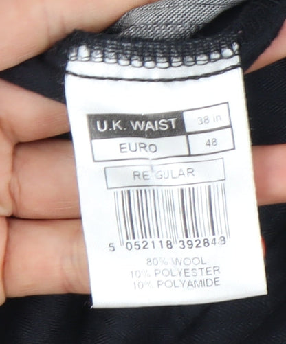 Jeff Banks Men's Grey Dress Pants 38in Waist Regular Fit