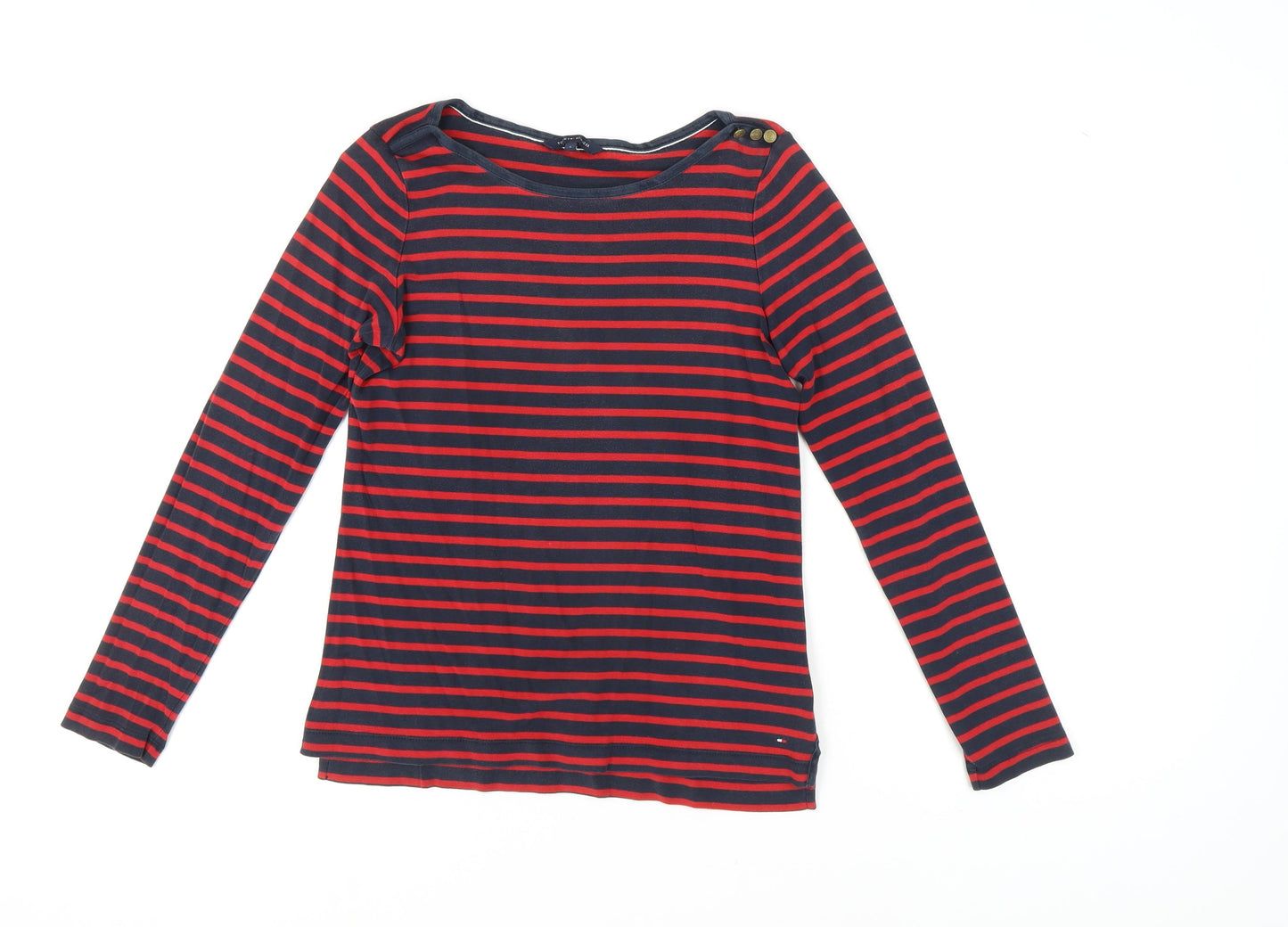 Womens UK Size S Tommy Hilfiger Multicoloured Basic T-Shirt