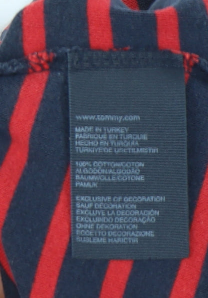 Womens UK Size S Tommy Hilfiger Multicoloured Basic T-Shirt