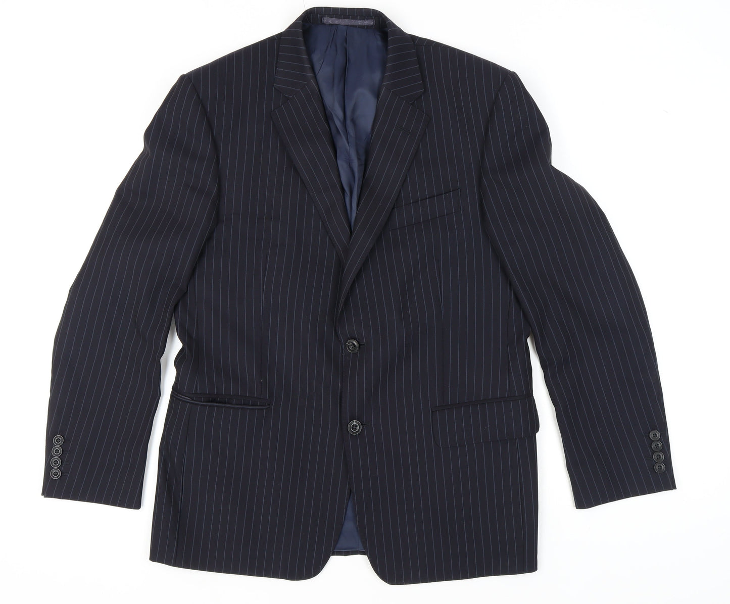 Mens UK Size 40 Marks and Spencer Regular Blue Suit Jacket