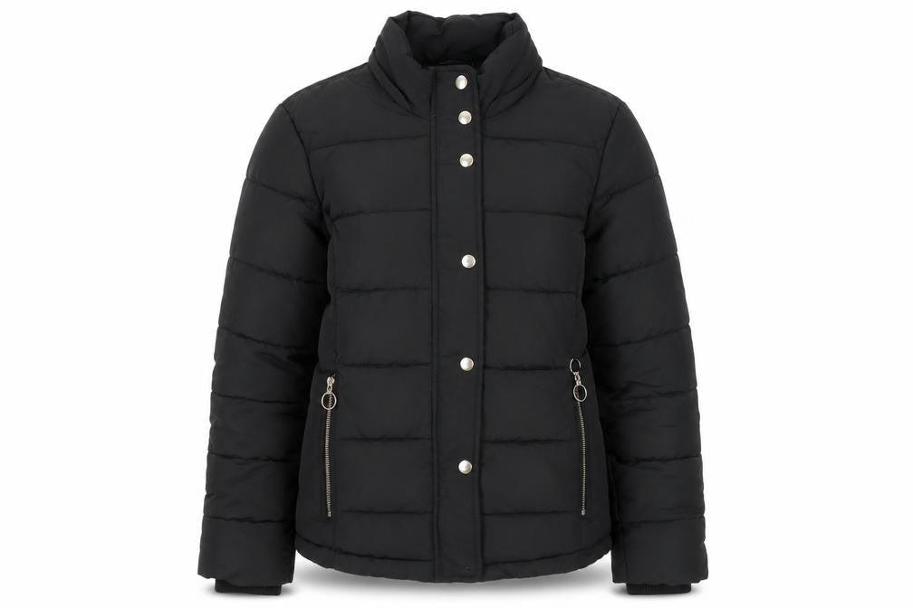 Topshop Women's Black Puffer Jacket Size 10