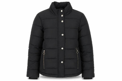 Topshop Women's Black Puffer Jacket Size 10