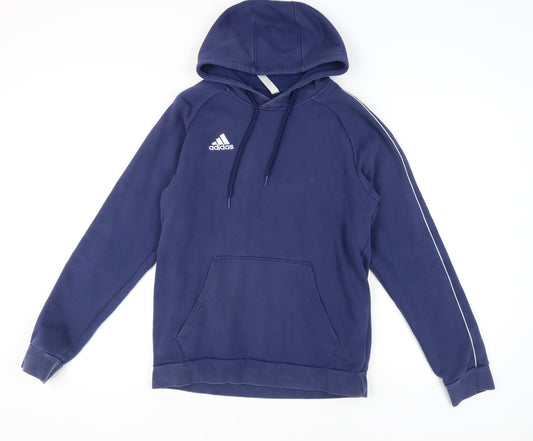 Adidas Men's Blue Pullover Hoodie, Size M