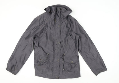 Womens UK Size 12 Debenhams Grey Parka Coat