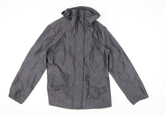 Womens UK Size 12 Debenhams Grey Parka Coat