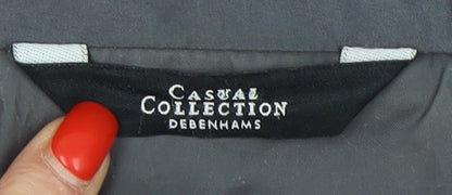 Womens UK Size 12 Debenhams Grey Parka Coat