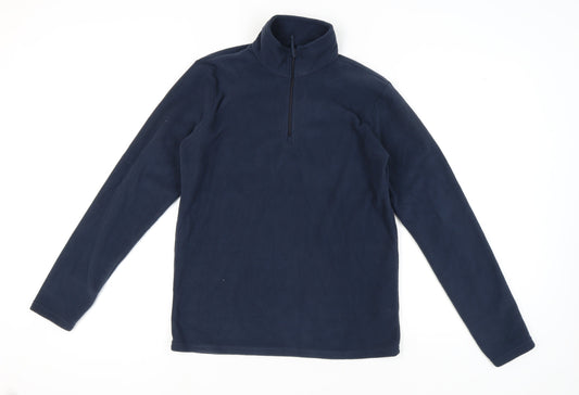 Mens UK Size XS Mountain Warehouse Blue 1/2 Zip Sweatshirt