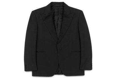Dormie Mens Black 40L Wool Tuxedo Blazer Formal Jacket