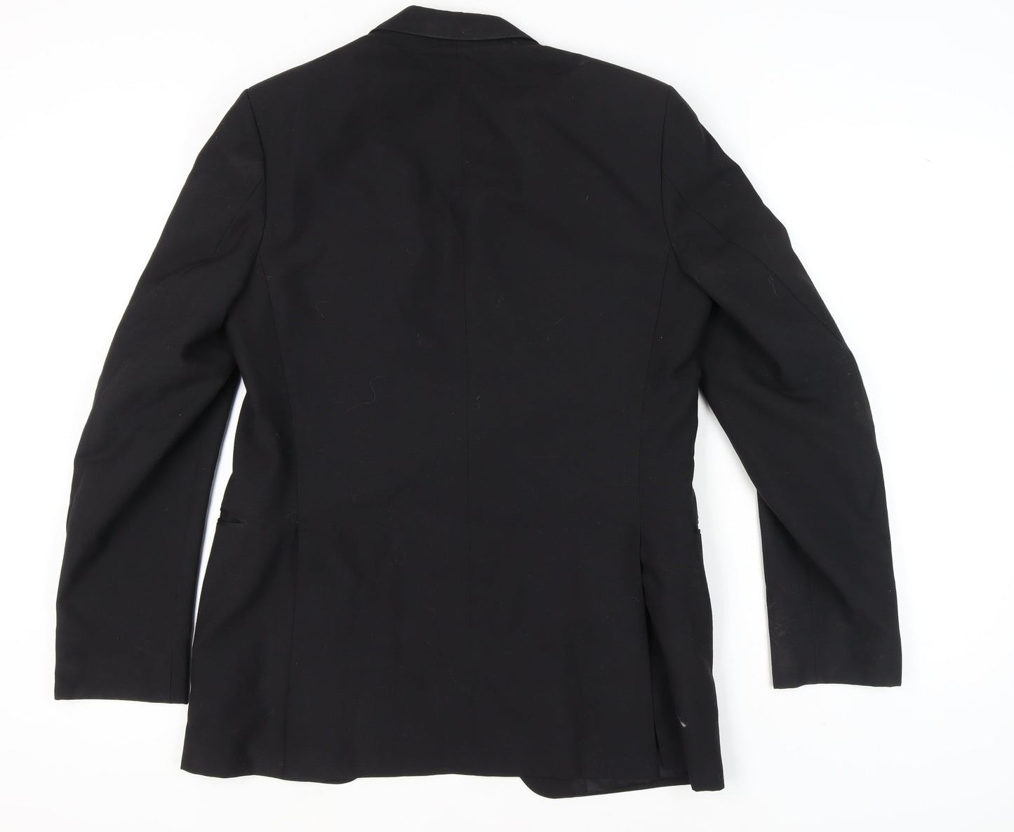 Dormie Mens Black 40L Wool Tuxedo Blazer Formal Jacket