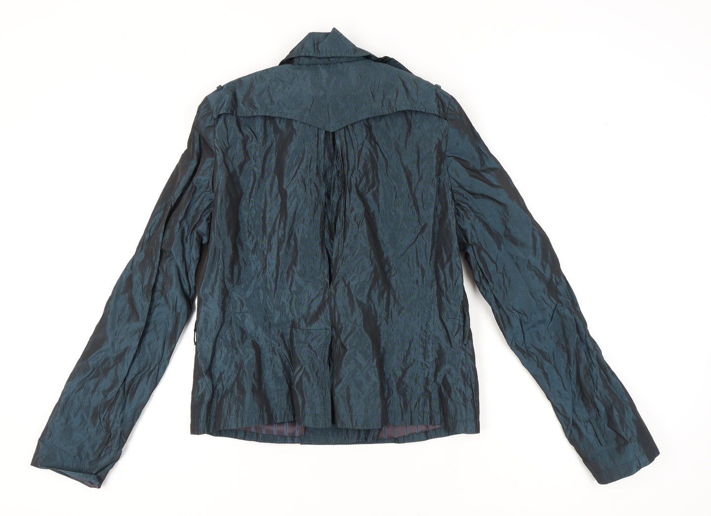 Womens UK Size 16 Topshop Blue Pea Coat