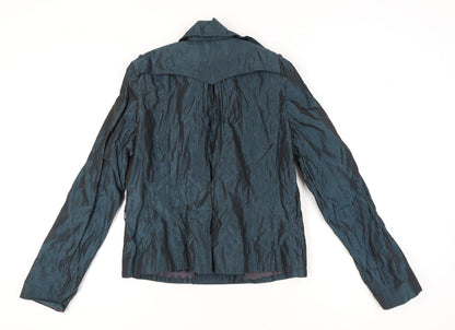 Womens UK Size 16 Topshop Blue Pea Coat