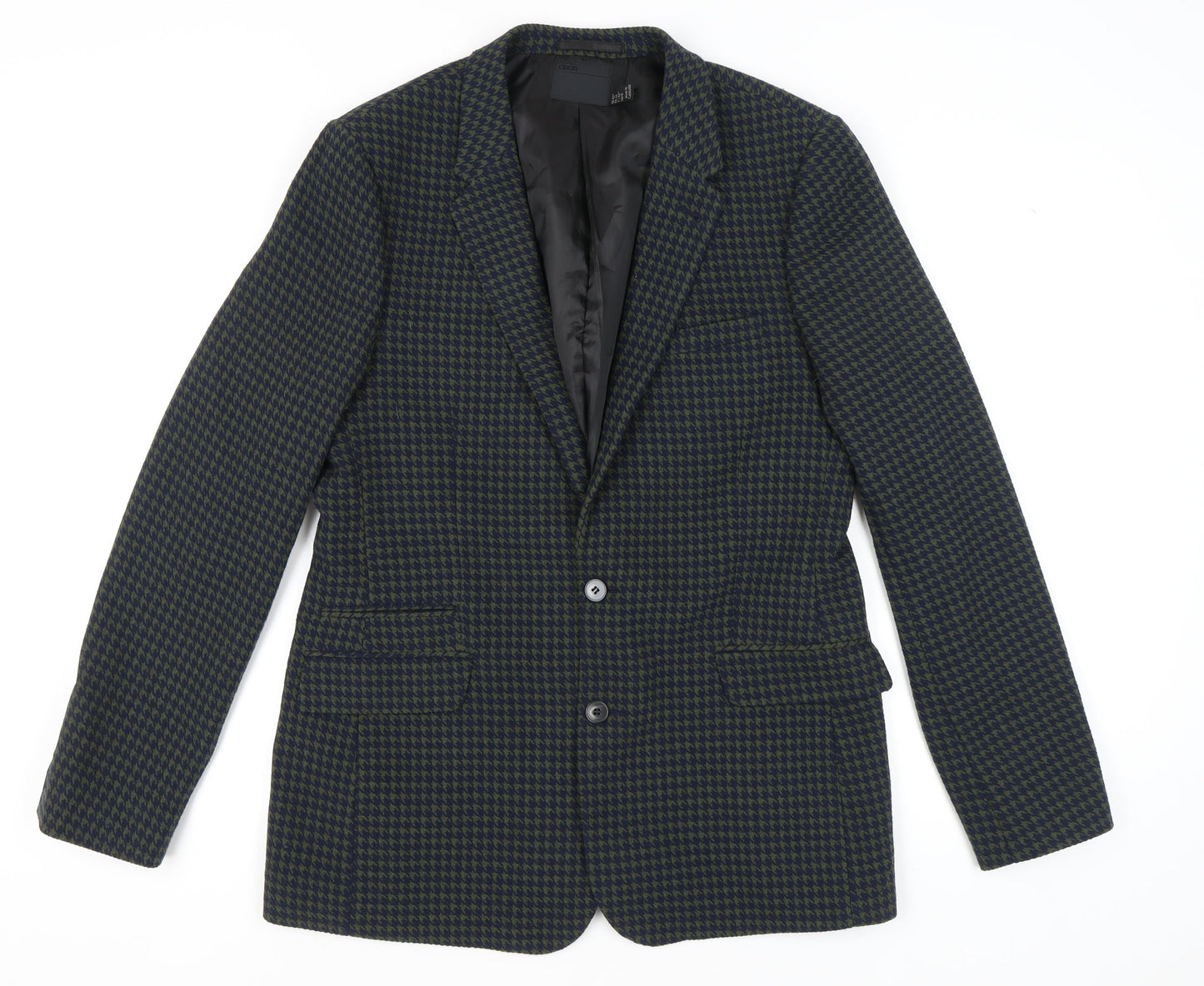 ASOS Men's Blue Green Check Blazer 42 Long