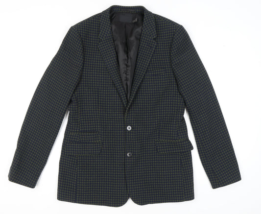 ASOS Men's Blue Green Check Blazer 42 Long