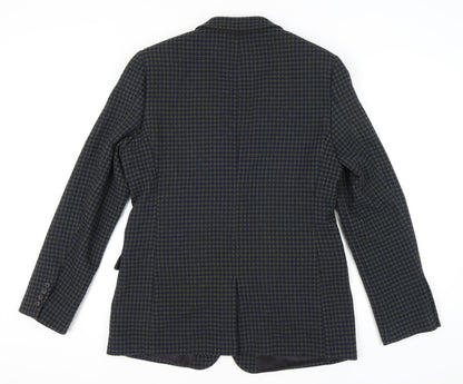 ASOS Men's Blue Green Check Blazer 42 Long