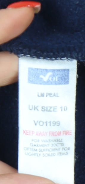 Voi Jeans Blue Polka Dot Pullover Sweatshirt, Size 10, Unisex