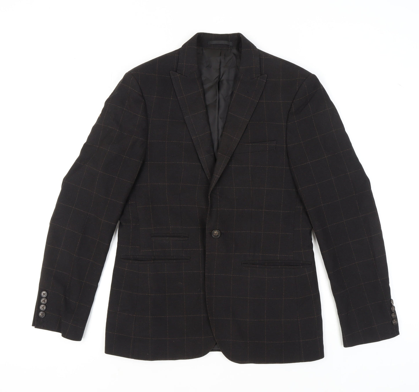 Mens UK Size 38 Moss London Regular Brown Suit Jacket