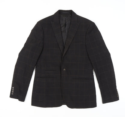 Mens UK Size 38 Moss London Regular Brown Suit Jacket