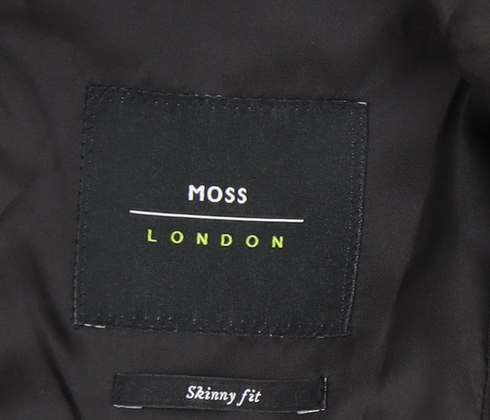 Mens UK Size 38 Moss London Regular Brown Suit Jacket