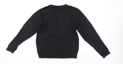 Champion Black Pullover Sweatshirt, Unisex, Lightweight, L