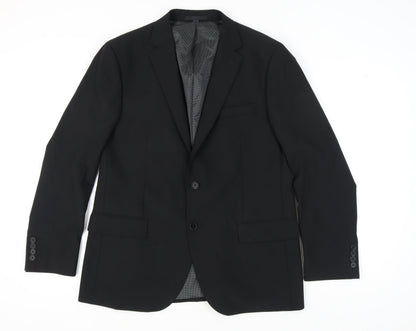 Mens UK Size 42 Marks and Spencer Regular Black Suit Jacket