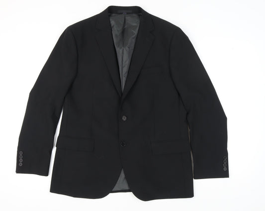 Mens UK Size 42 Marks and Spencer Regular Black Suit Jacket