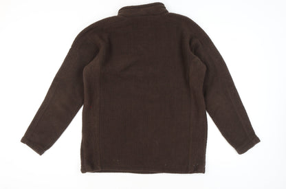 Mens UK Size L Regatta Brown 1/4 Zip Sweatshirt