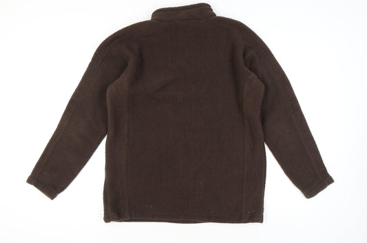 Mens UK Size L Regatta Brown 1/4 Zip Sweatshirt