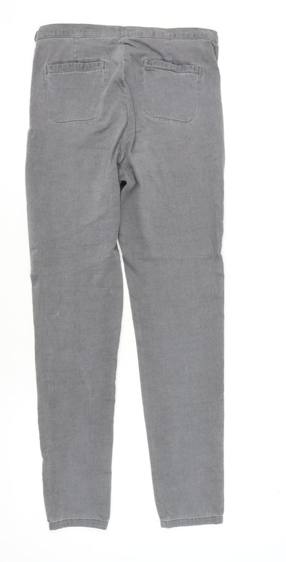 Laura Ashley Women's Grey Straight Trousers - Size 12