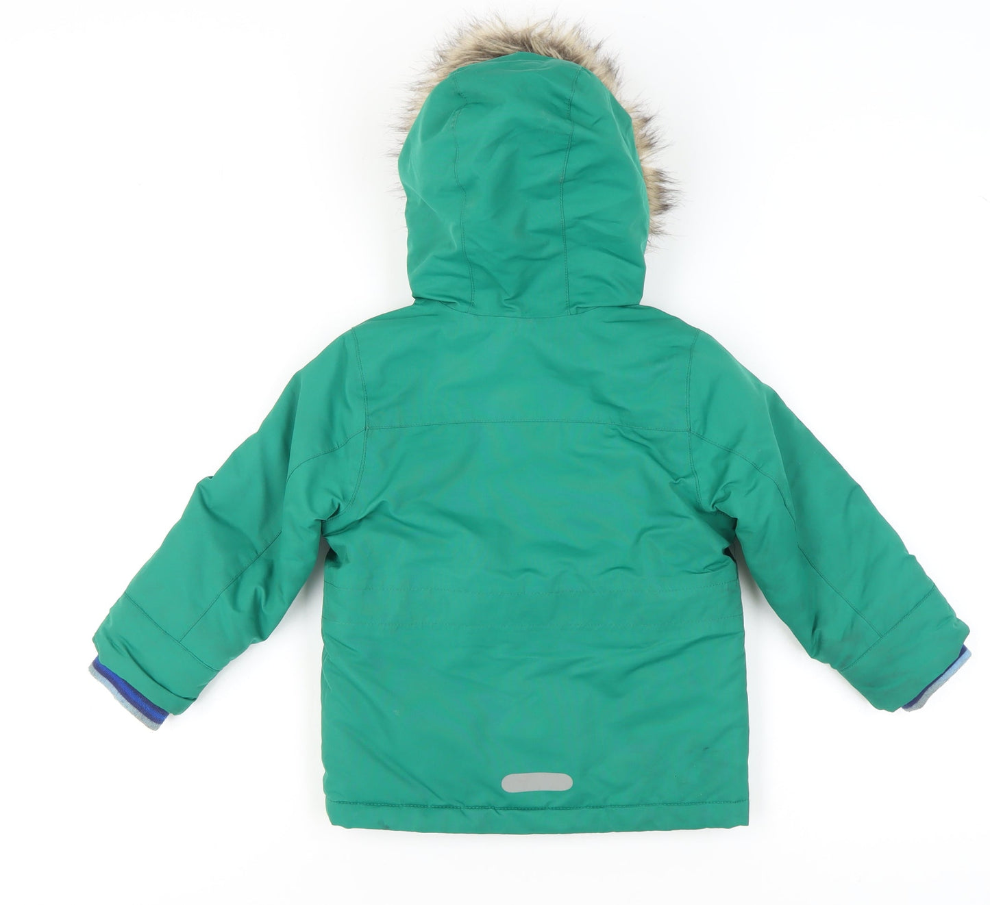 Boden Girls Green Parka, Hooded Coat, 2-3 Years, Winter Warmth